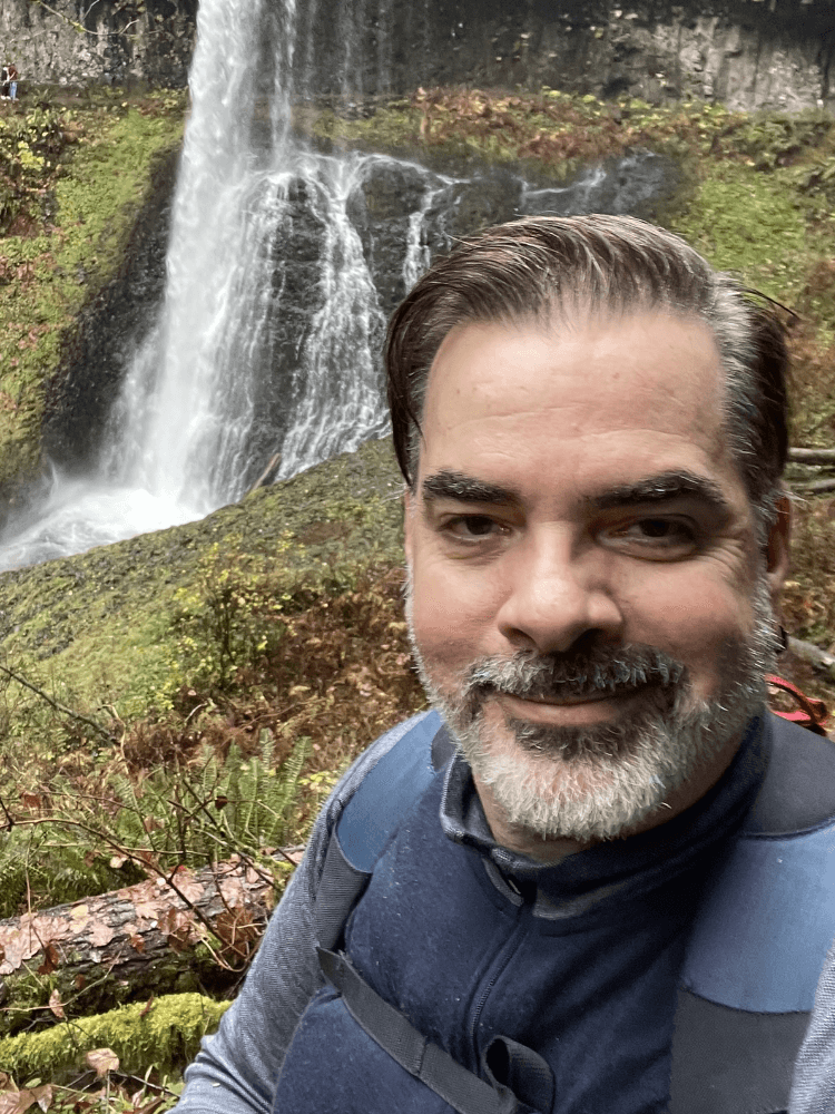 Alfonso Barreiro outdoors in Portland.
